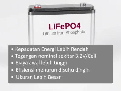 Kekurangan Baterai LiFePO4
